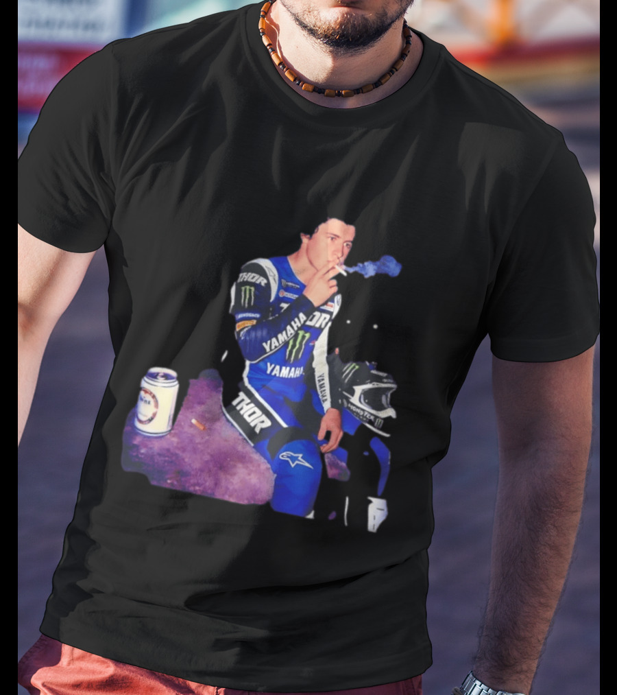 Haiden Deegan Yamaha Thor Monster Energy Smoking Image T-Shirt
