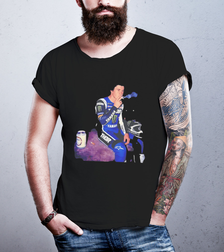 Haiden Deegan Yamaha Thor Monster Energy Smoking Image T-Shirt