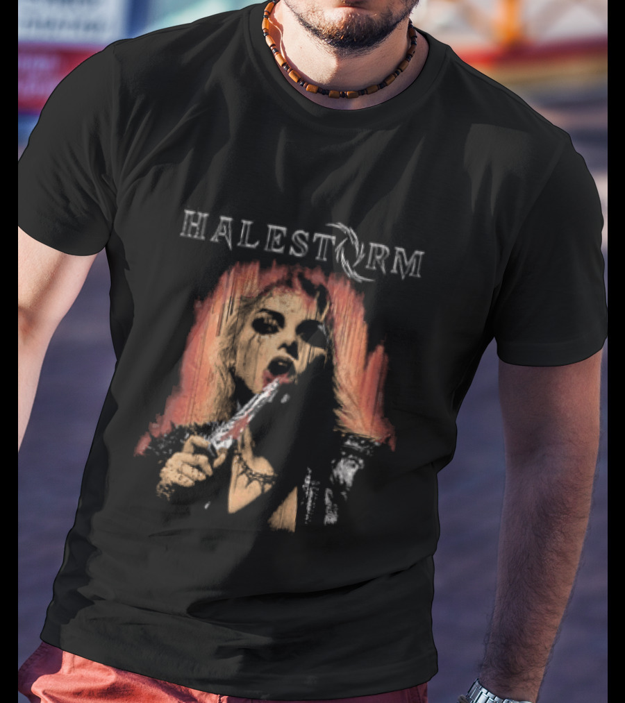 Halestorm Don't Forget To Smile Rain Blood T-Shirt