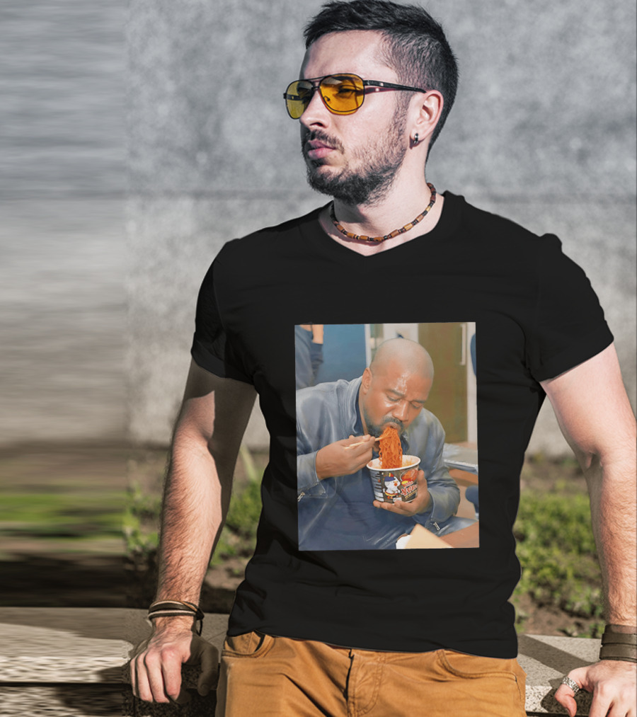 Buldak Bokkeum Myeon Kanye West Noodle Cup Spicy Challenge T-Shirt