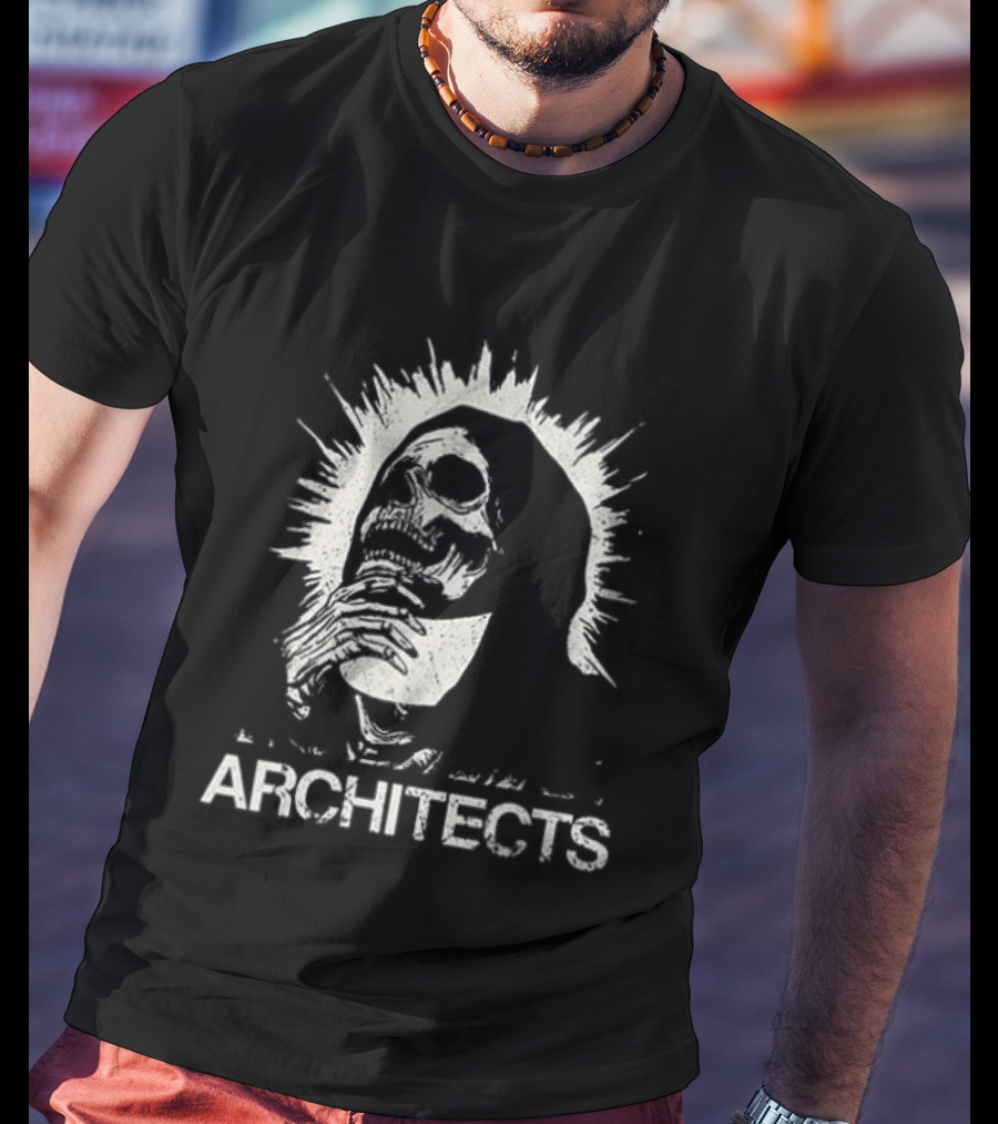 Architects Concert Whiplash Experience Vintage Inspired Skeleton T-Shirt