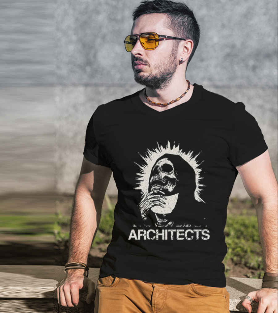 Architects Concert Whiplash Experience Vintage Inspired Skeleton T-Shirt