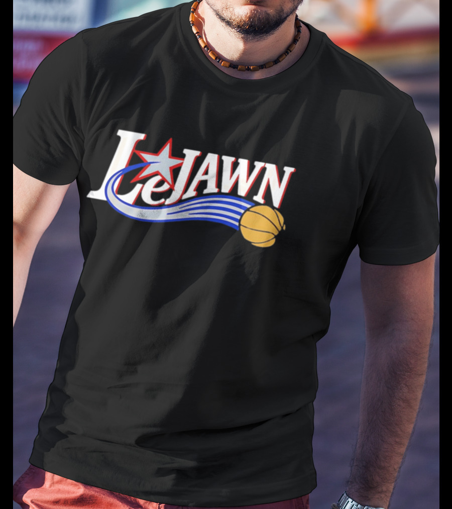 LeJawn Philadelphia 76ers LeBron James 23 NBA Niners Basketball Star T-Shirt