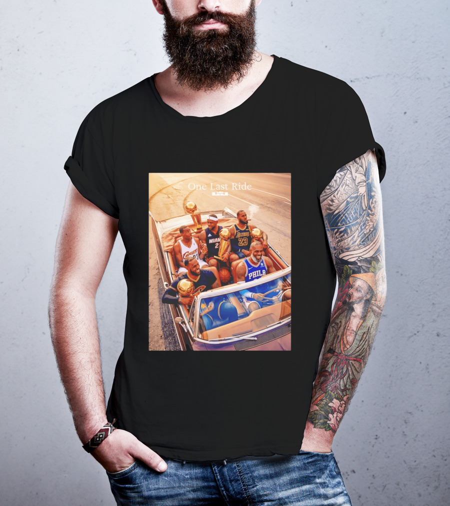 One Last Ride LeBron James Cavaliers Heat Lakers 76ers 23 6 3 T-Shirt