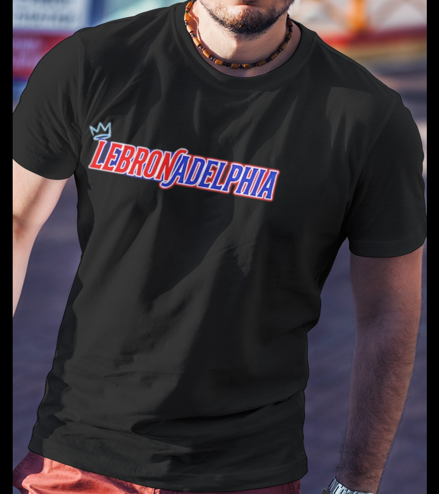 LeBron James Philadelphia 76ers LeBronadelphia King Concept 2026 T-Shirt