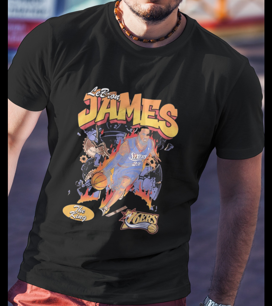 LeBron James 76ers The King Philadelphia 2026 Basketball NBA 23 T-Shirt