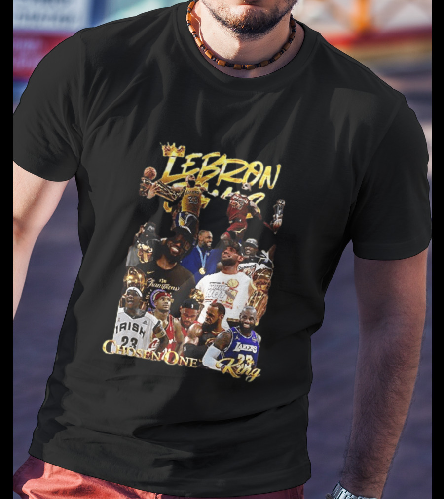 Lebron James Chosen One King Lakers Heat Cavaliers Lakers Champions T-Shirt