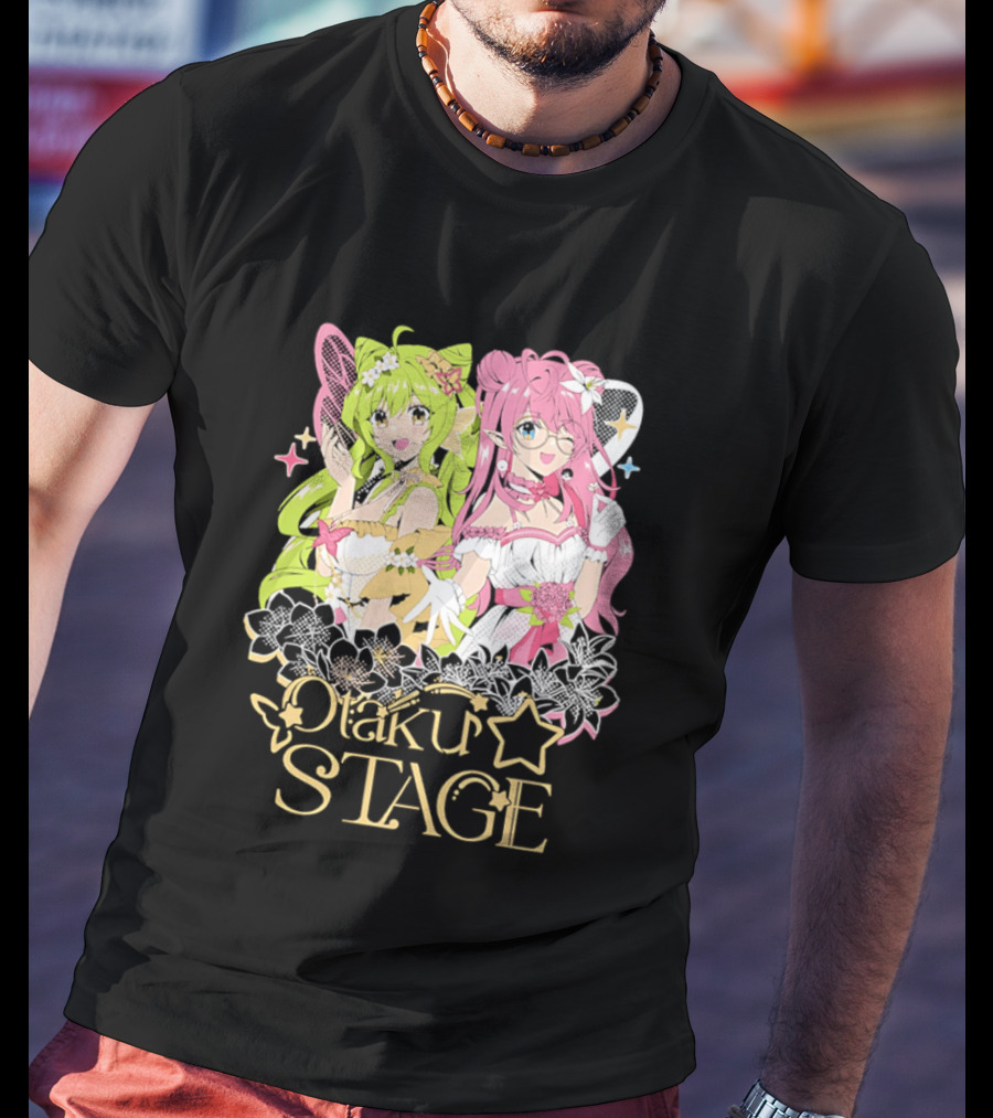 Otaku Stage Inanna Bell Lily Pichu Anime Characters Pastel Aesthetic T-Shirt