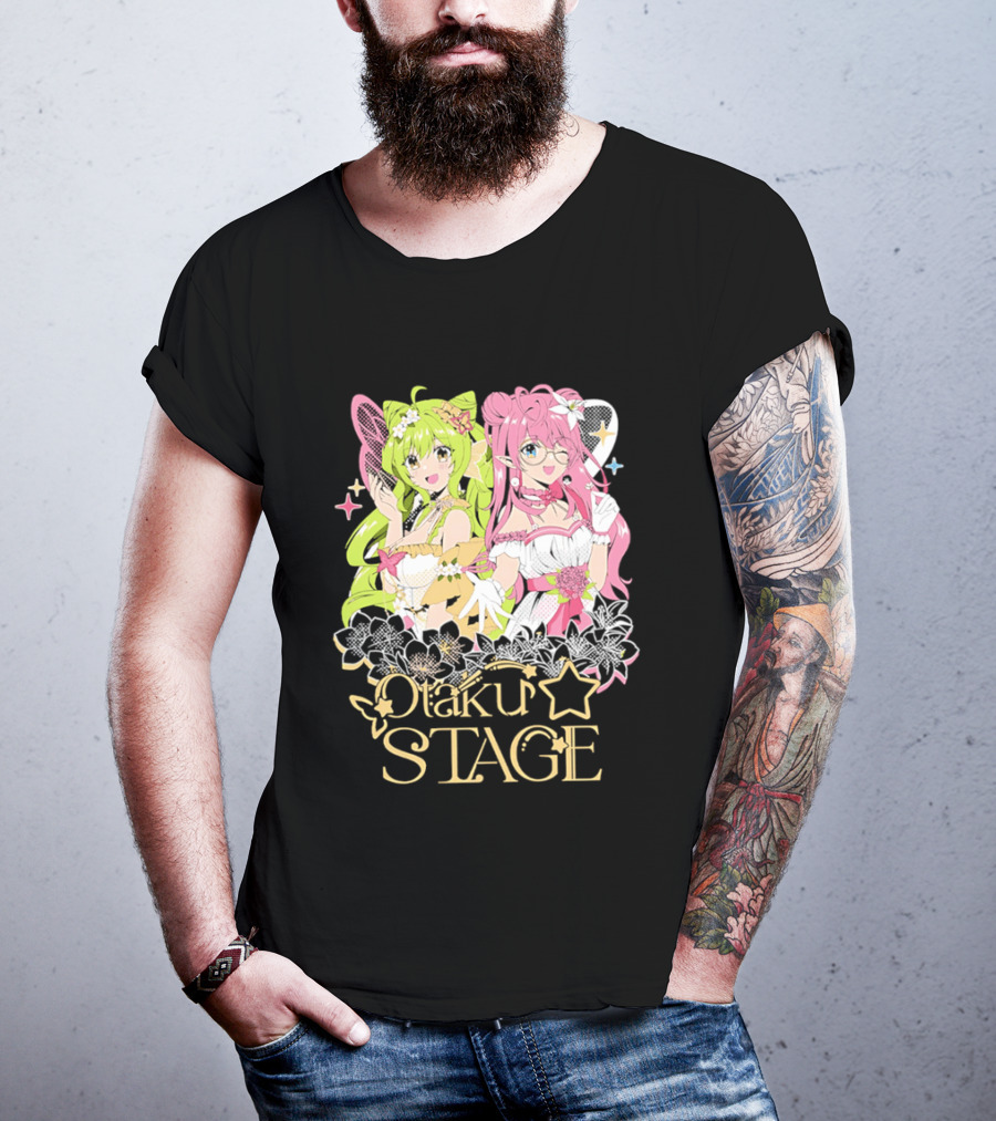 Otaku Stage Inanna Bell Lily Pichu Anime Characters Pastel Aesthetic T-Shirt