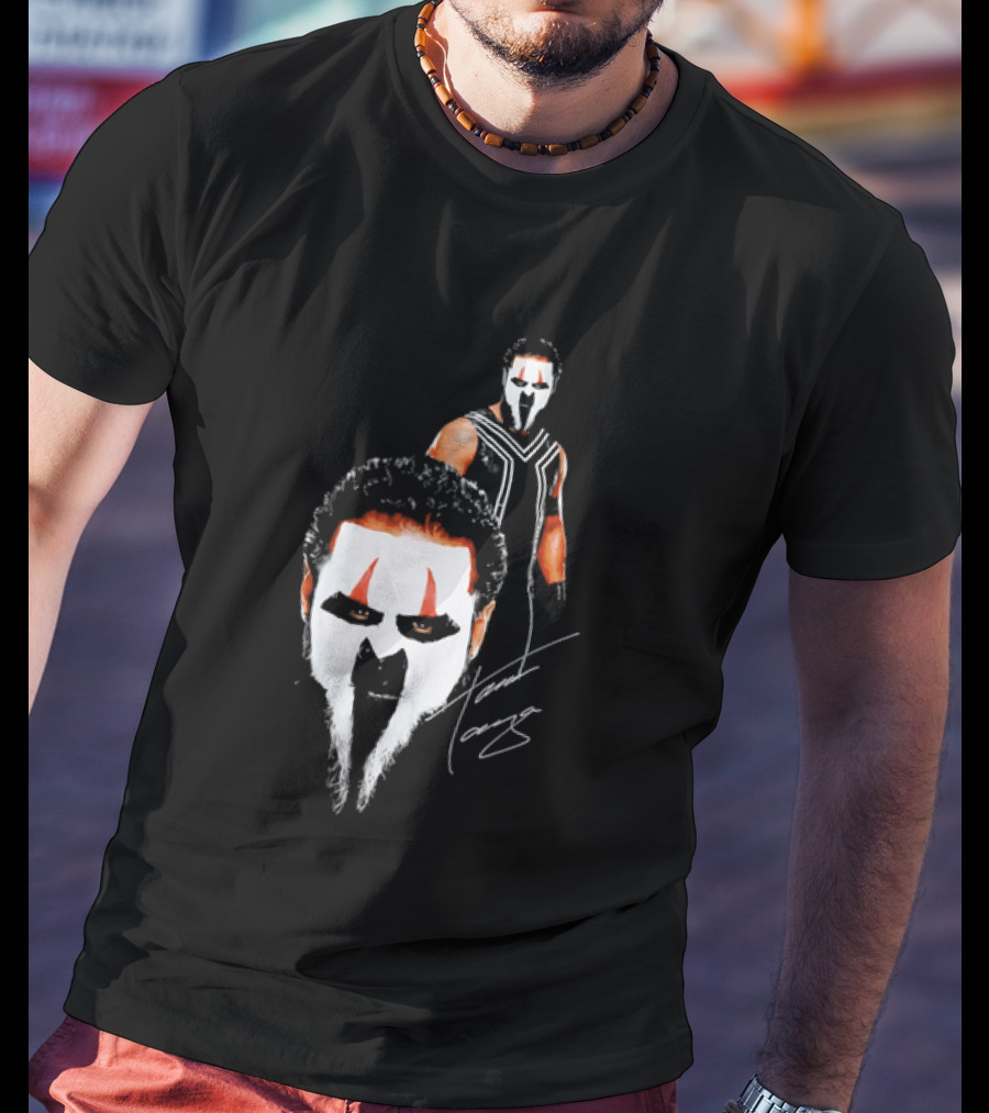 Tama Tonga Face Paint Mask Wrestler Signature T-Shirt
