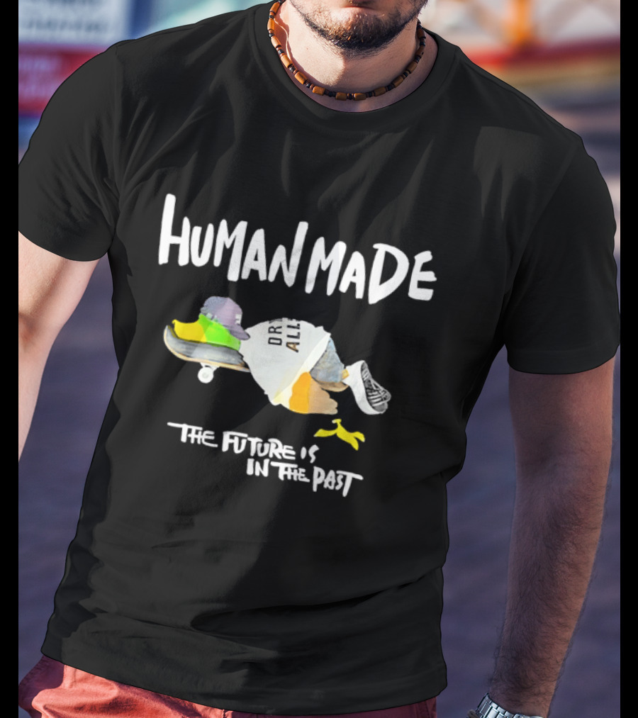 Human Made The Future Is In The Past Duck Skateboard T-Shirt