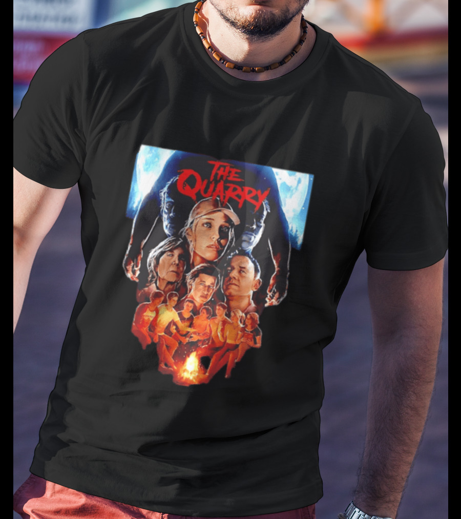 The Quarry Movie Cast Campfire Scene With Moonlit T-Shirt