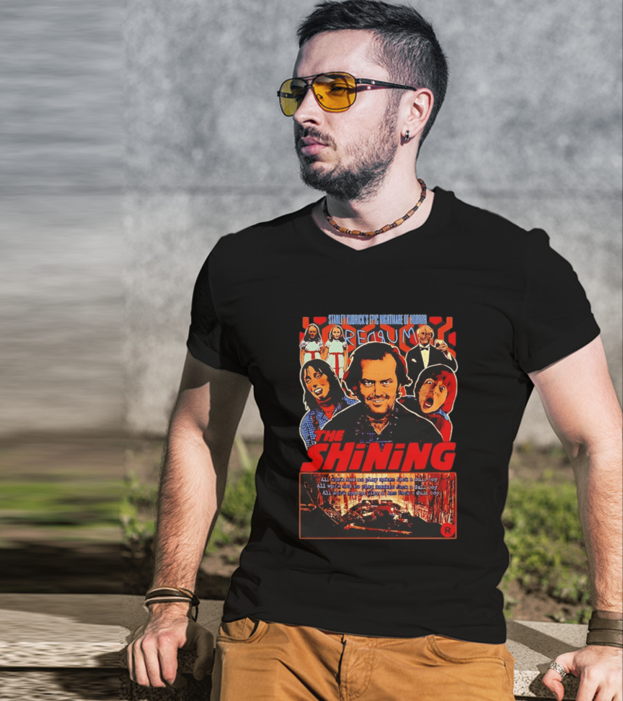 The Shining Stanley Kubrick Epic Nightmare Of Horror REDRUM T-Shirt