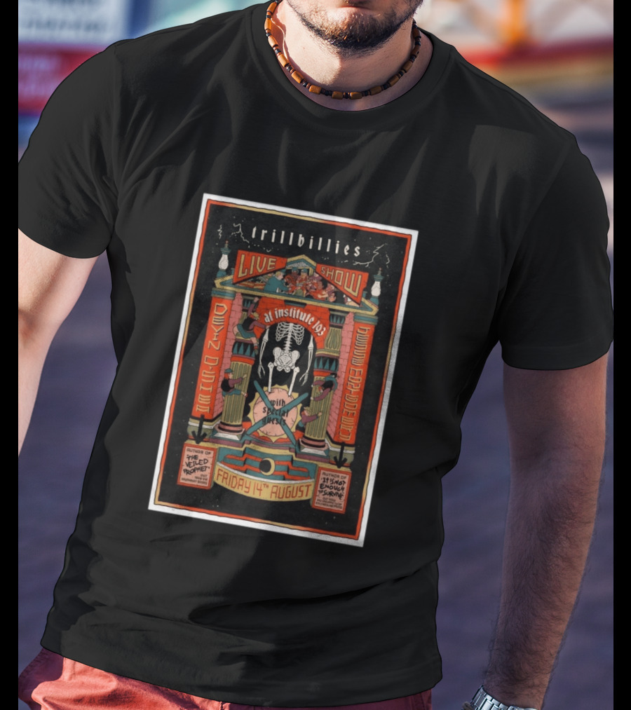 Trillbillies Live Show At Institute 193 Devin O'Shea Haywood Espace Nitti August 14 With Special Guests Lexington KY T-Shirt