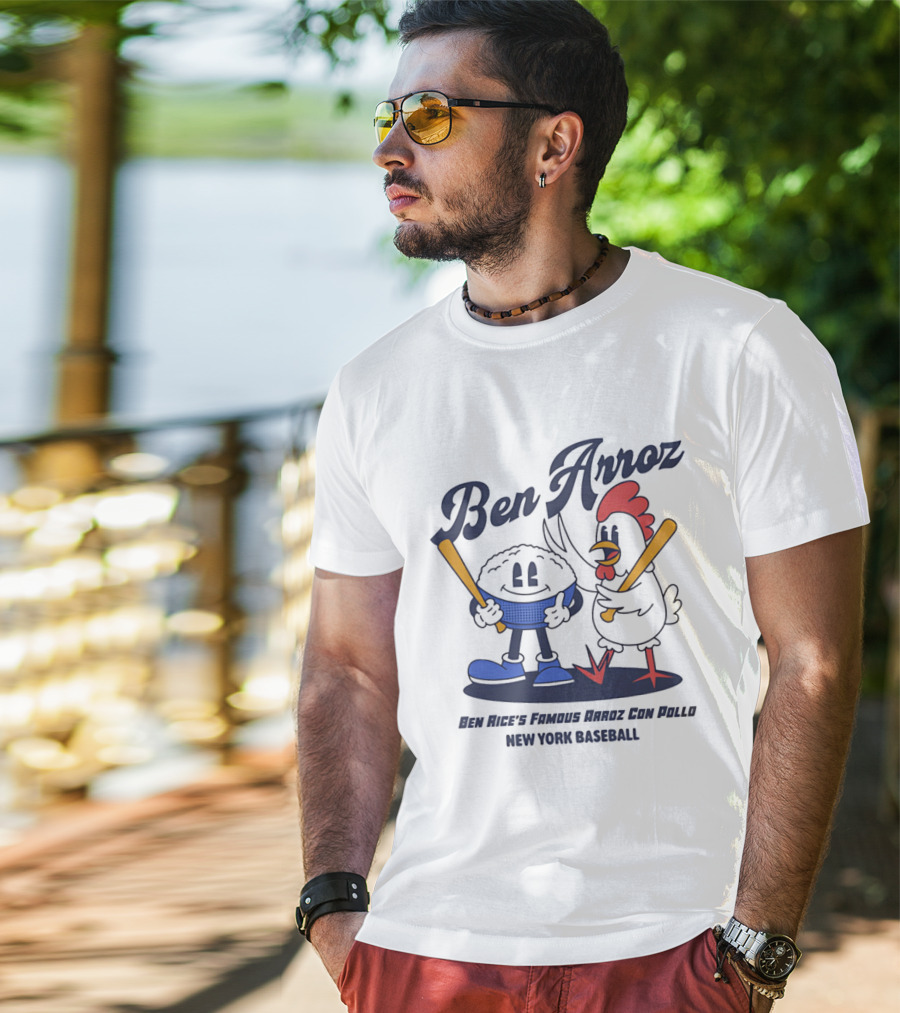 Ben Arroz New York Baseball Arroz Con Pollo Players T-Shirt