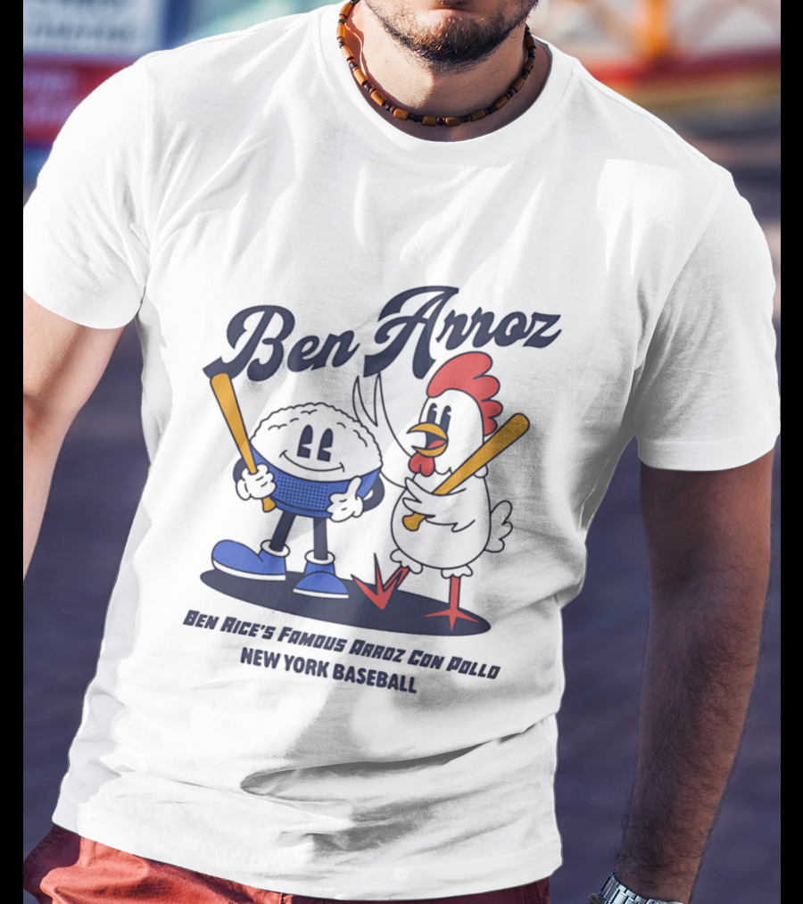 Ben Arroz New York Baseball Arroz Con Pollo Players T-Shirt