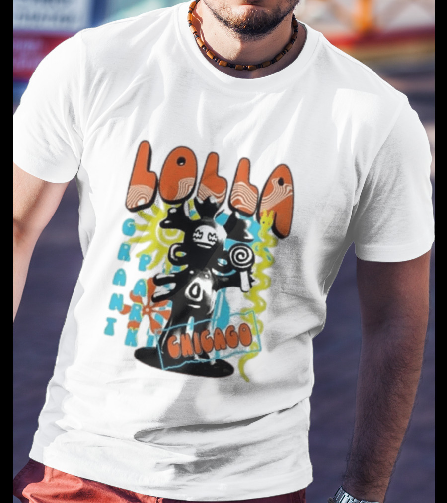 Lollapalooza Festival Lolla Grant Park Chicago Lineup July 30 Aug 2 2026 T-Shirt