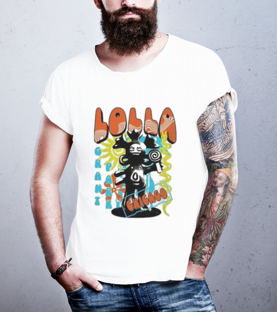Lollapalooza Festival Lolla Grant Park Chicago Lineup July 30 Aug 2 2026 T-Shirt