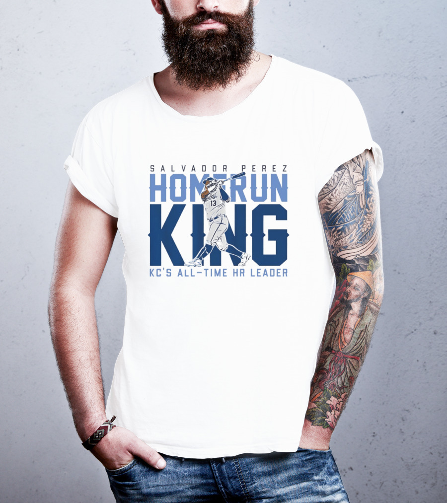 Salvador Perez Home Run King KC's All Time HR Leader T-Shirt