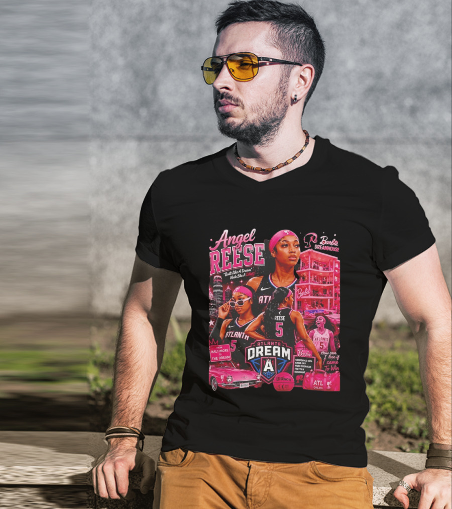 Angel Reese Barbie Dreamhouse Atlanta Dream Basketball Dawg Confidence Dominant T-Shirt
