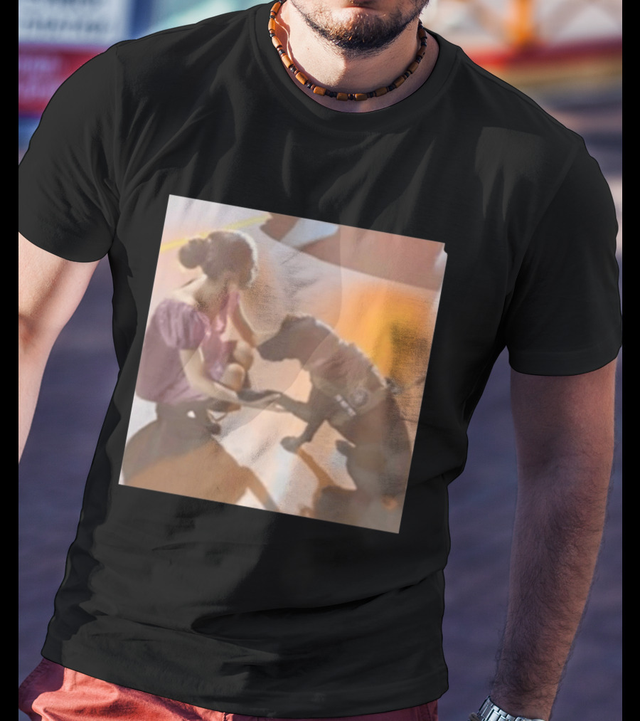 Ariana Grande Slipping Down With Dog T-Shirt