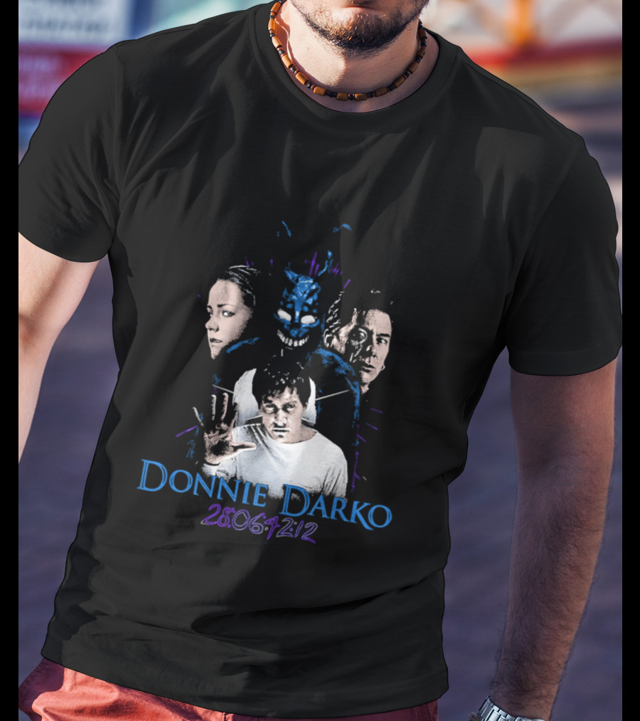 Donnie Darko 28 06 42 12 Characters And Mask T-Shirt