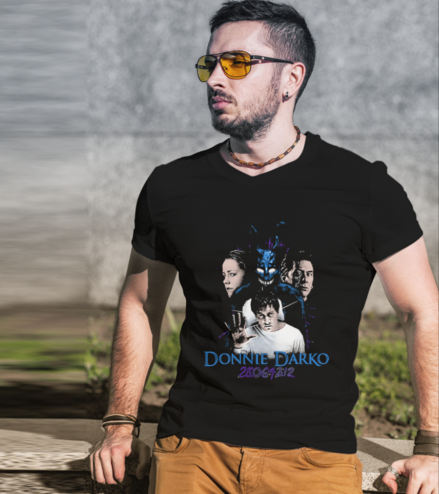 Donnie Darko 28 06 42 12 Characters And Mask T-Shirt