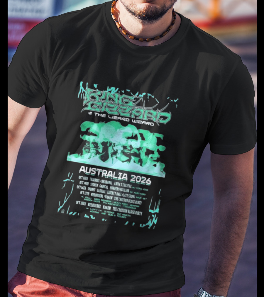 King Gizzard And The Lizard Wizard Australia 2026 Tour Chevalier Darwin Paddo Liberty Hall The Croxton Hotel T-Shirt