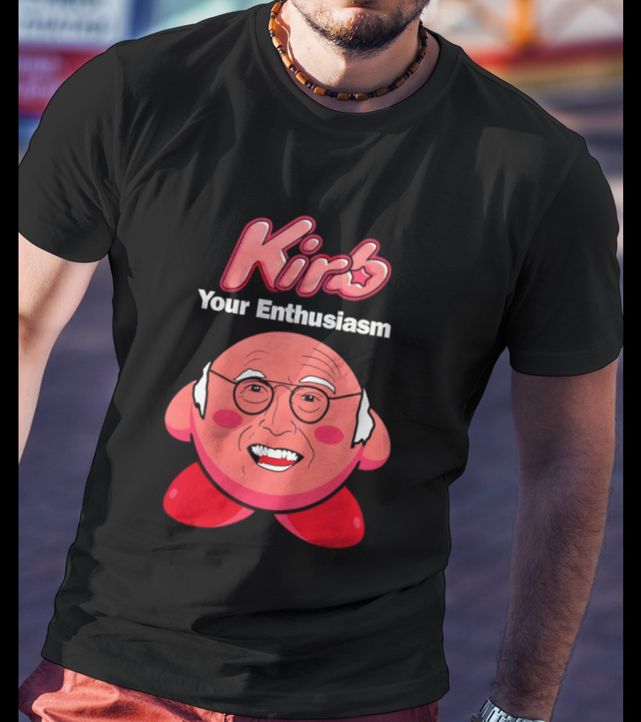 Kirb Your Enthusiasm Kirby Larry David T-Shirt