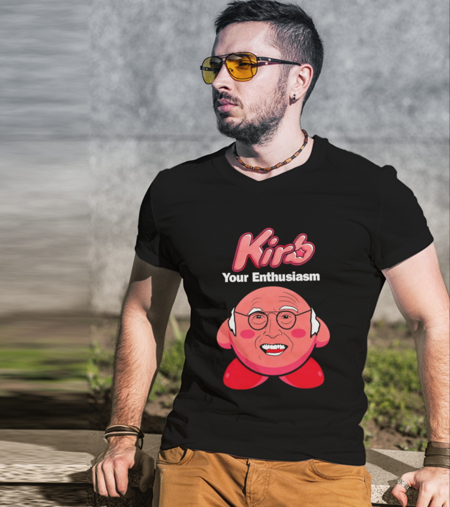 Kirb Your Enthusiasm Kirby Larry David T-Shirt
