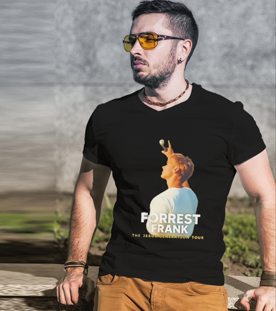 Forrest Frank The Jesus Generation Tour Microphone Pose T-Shirt