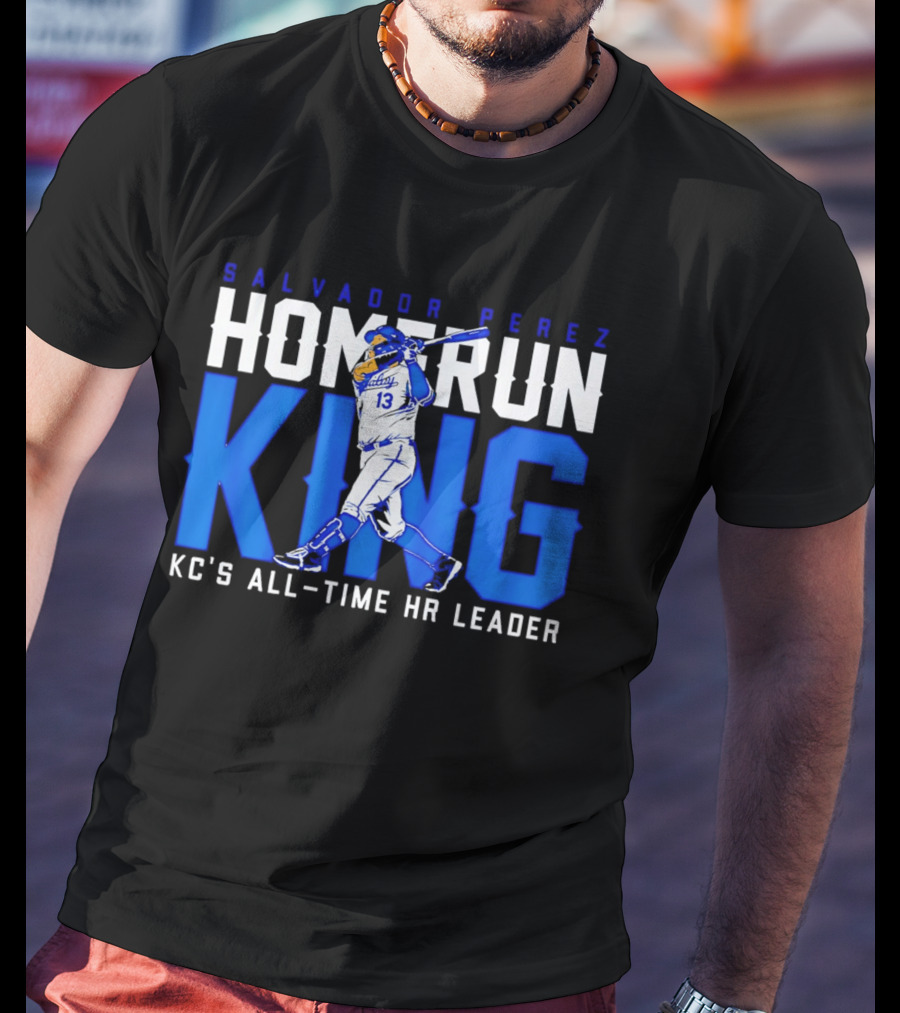 Salvador Perez Homerun King KC's All Time HR Leader T-Shirt