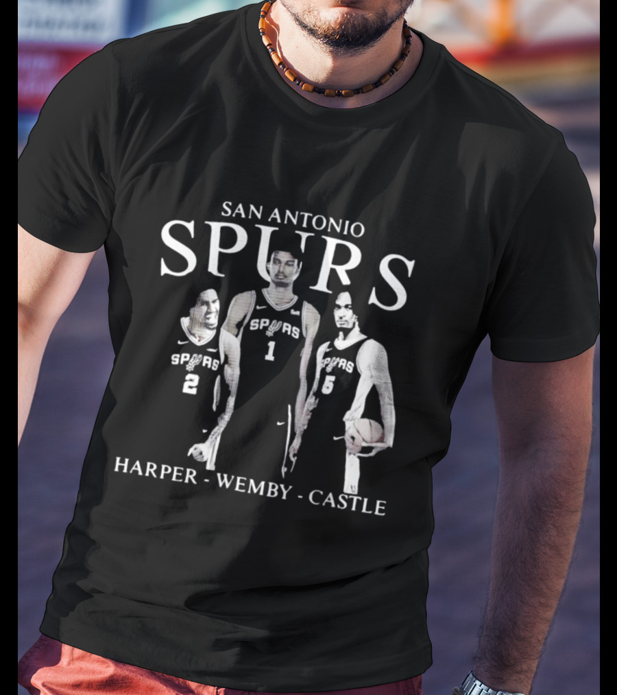 San Antonio Spurs Harper Wemby Castle T-Shirt