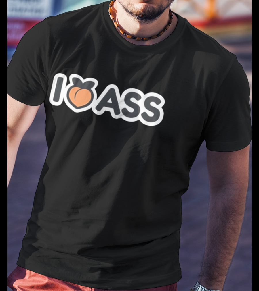 I Peach Ass Fun Emoji Wordplay Humor T-Shirt
