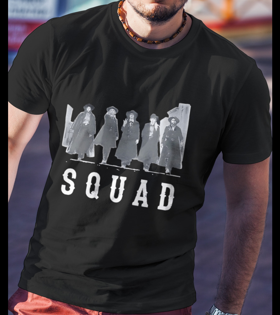 SQUAD Western Movie Characters Clint Eastwood Cowboy T-Shirt