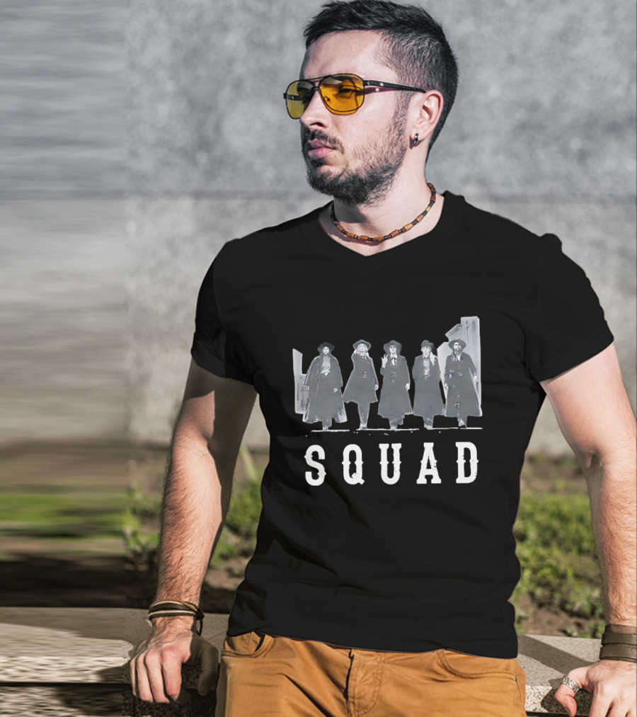 SQUAD Western Movie Characters Clint Eastwood Cowboy T-Shirt