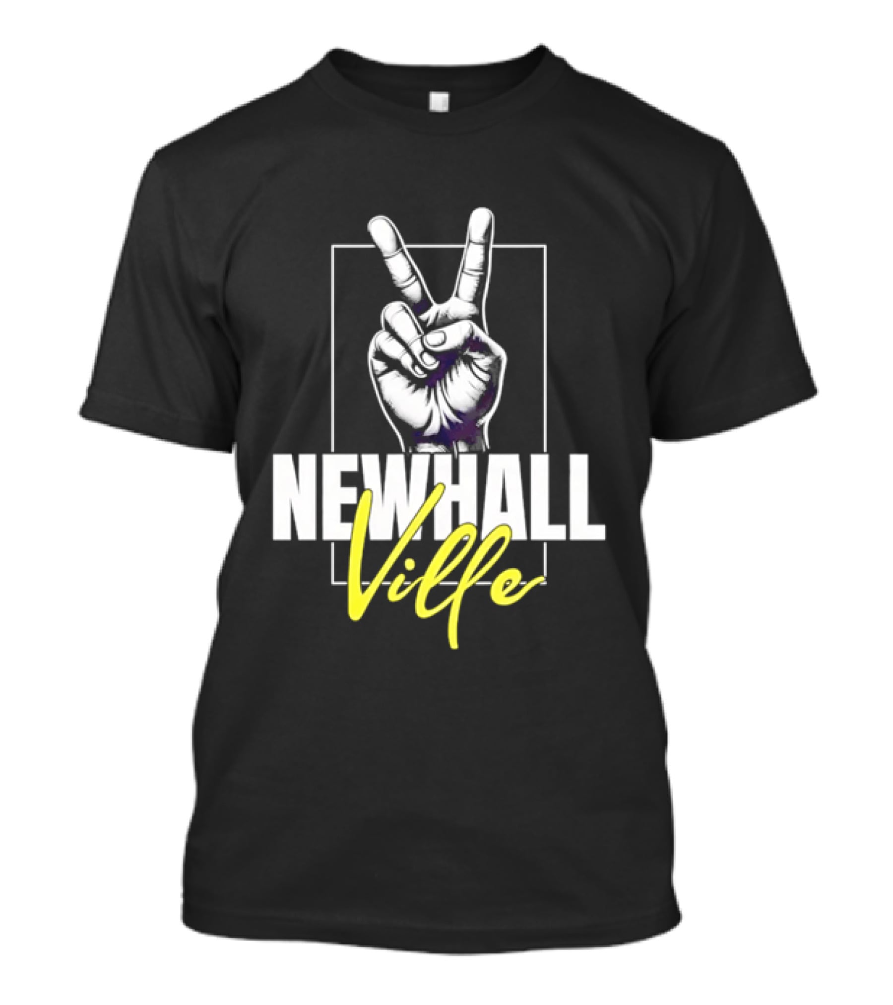 Newhall Ville Peace Gesture Hand T-Shirt