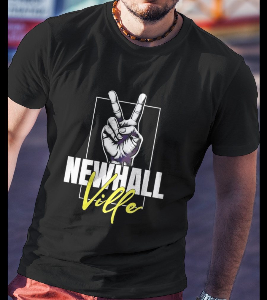 Newhall Ville Peace Gesture Hand T-Shirt