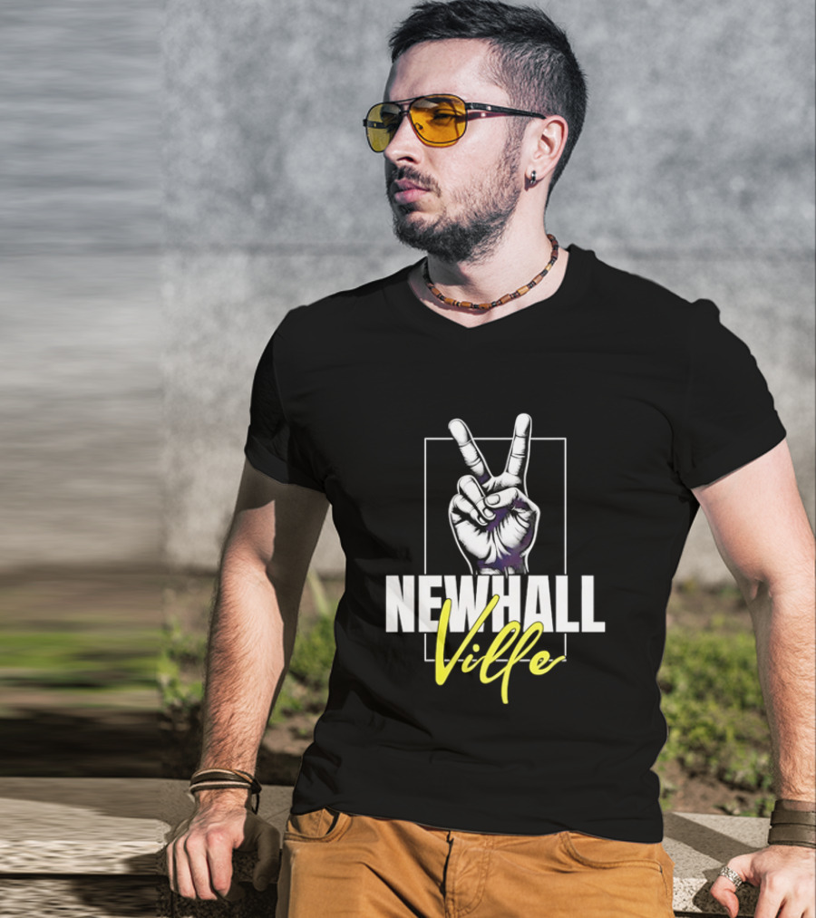 Newhall Ville Peace Gesture Hand T-Shirt