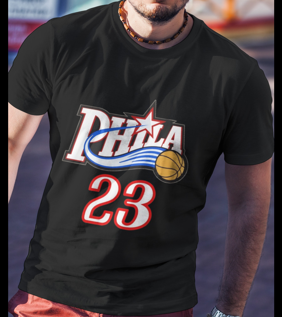 Phila Basketball LeBron James 23 Philadelphia 76ers Jersey T-Shirt
