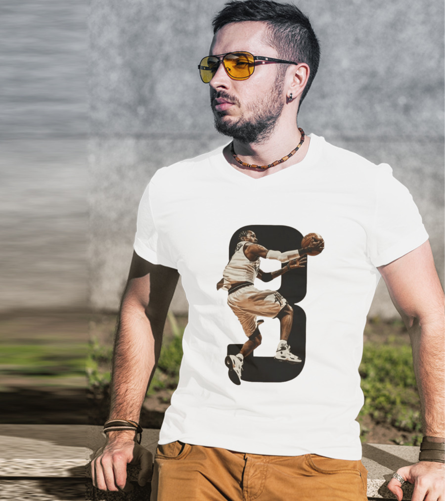 Allen Iverson Number 3 Basketball Legend Iconic Dunk T-Shirt