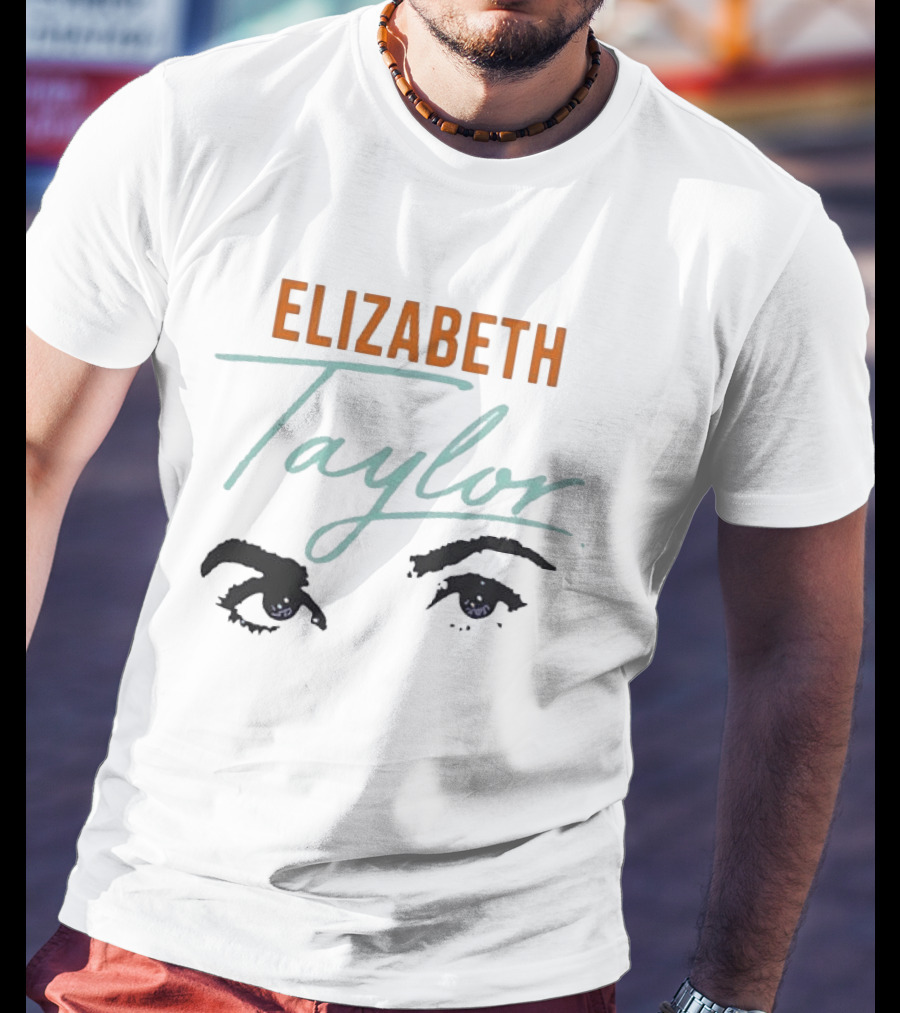 Elizabeth Taylor Iconic Eyes And Signature T-Shirt