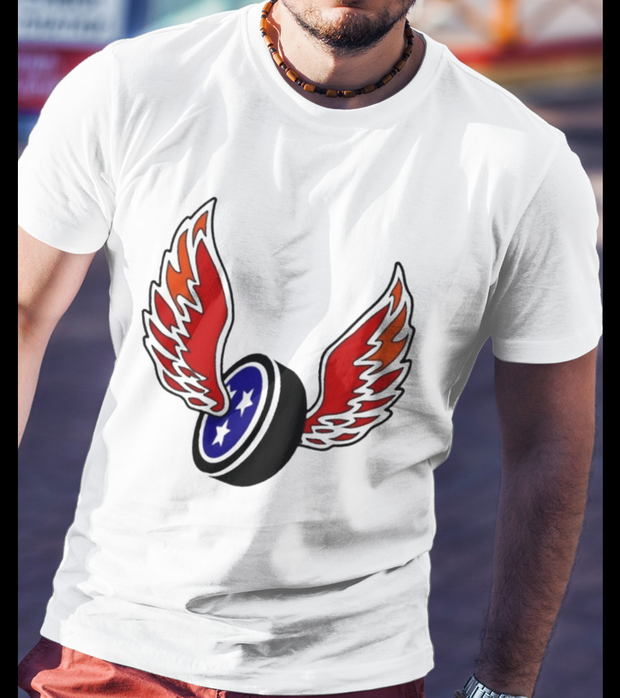 Joey Aguilar Knoxville Speed Three Star Winged Wheel T-Shirt