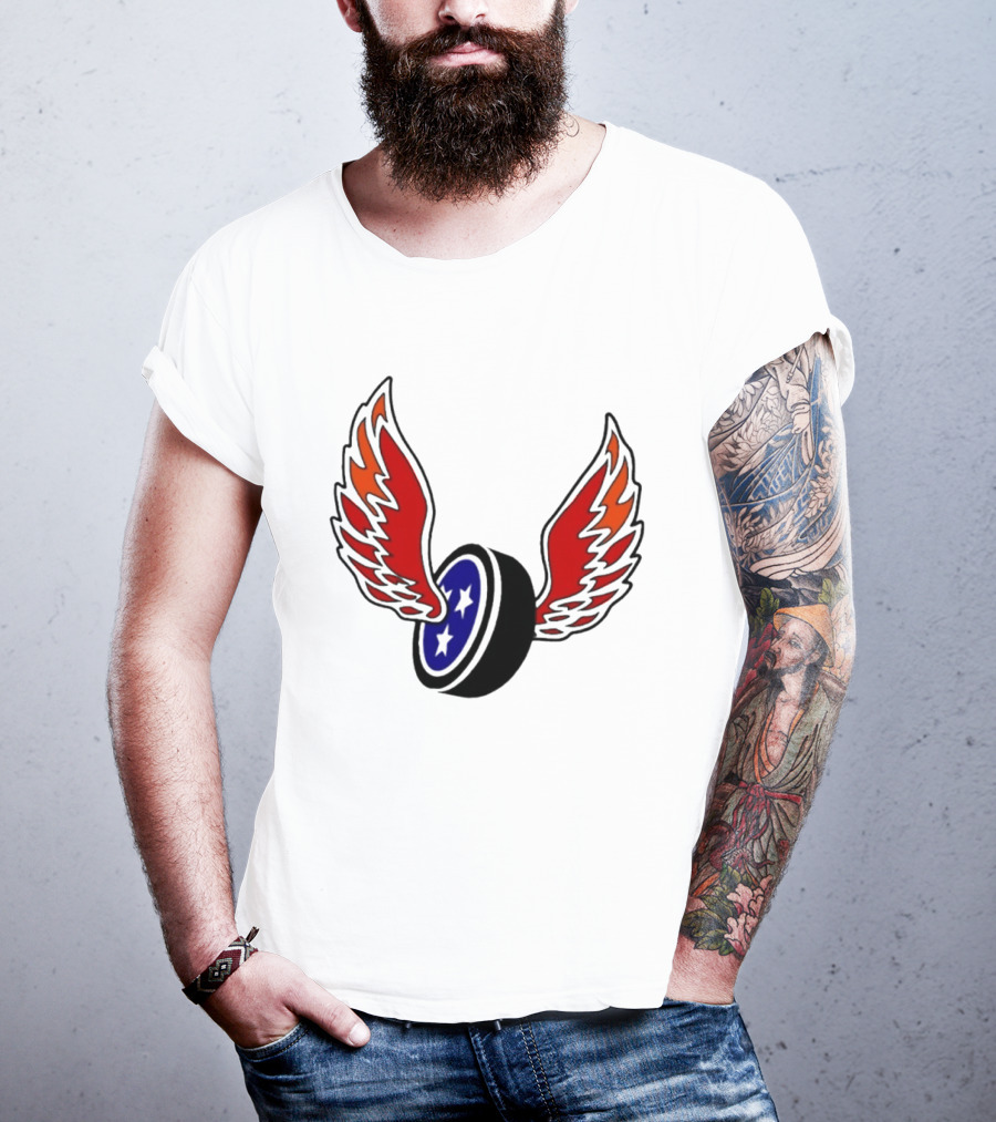 Joey Aguilar Knoxville Speed Three Star Winged Wheel T-Shirt