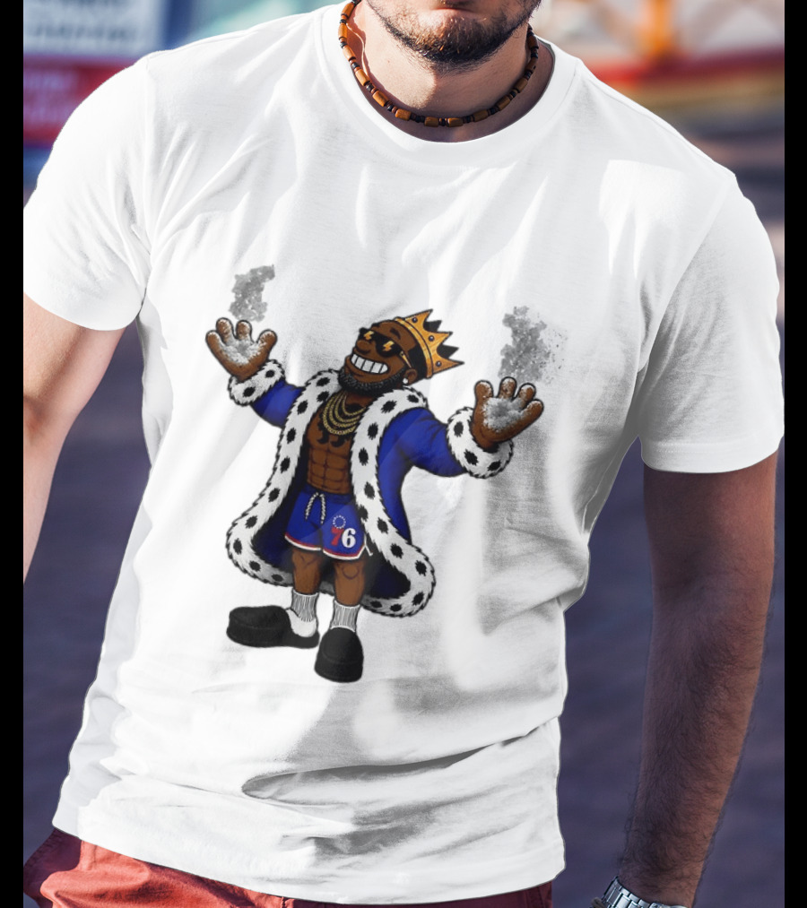 Philadelphia 76ers Muppet King With Crown And Robe T-Shirt