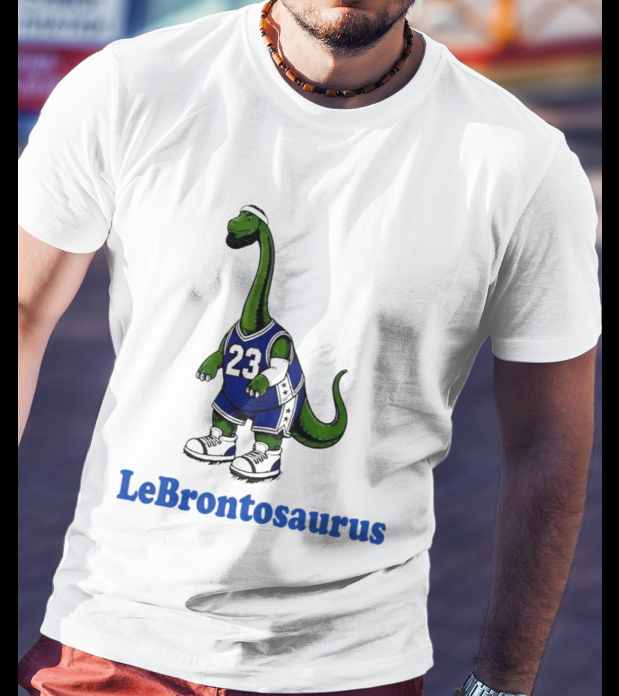 LeBrontosaurus 23 Dinosaur Basketball Player T-Shirt