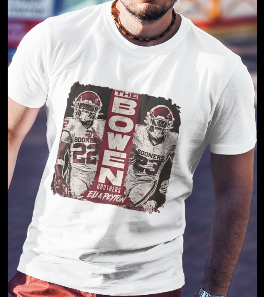 Oklahoma Sooners The Bowen Brothers Eli & Peyton Football Team T-Shirt