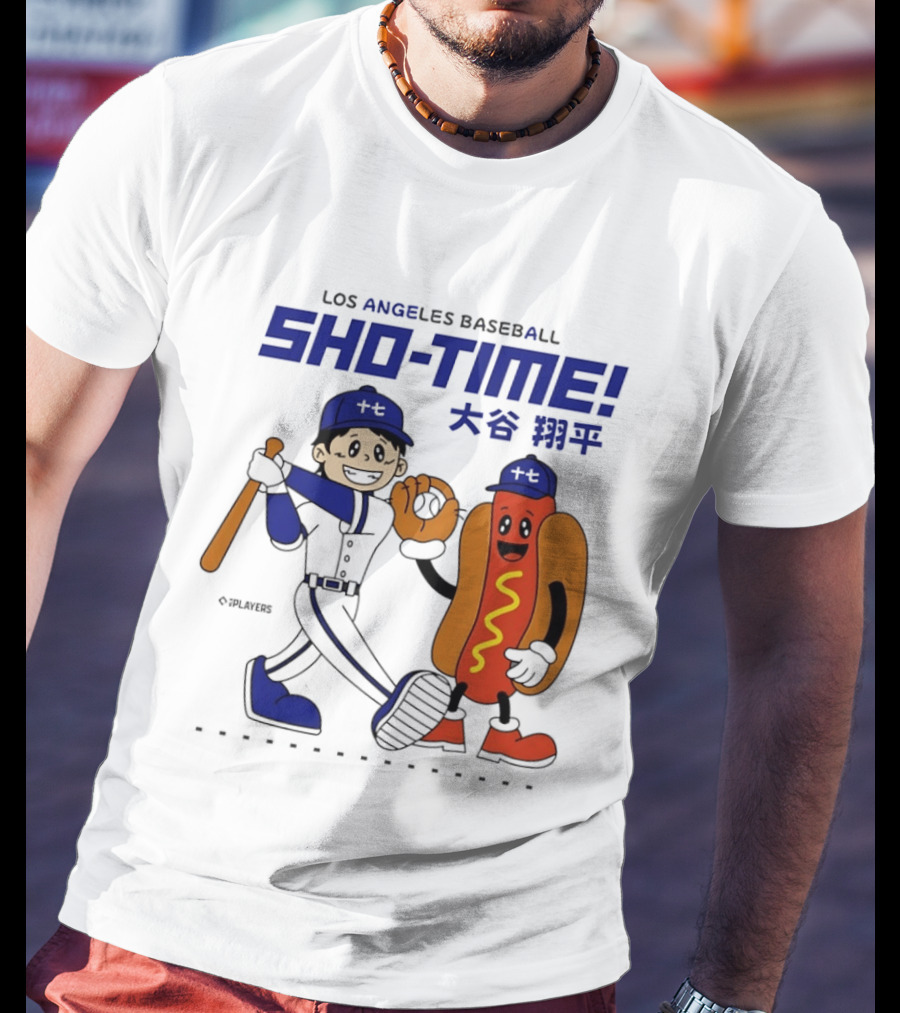 Los Angeles Baseball Shohei Ohtani Sho Time Animated Characters T-Shirt