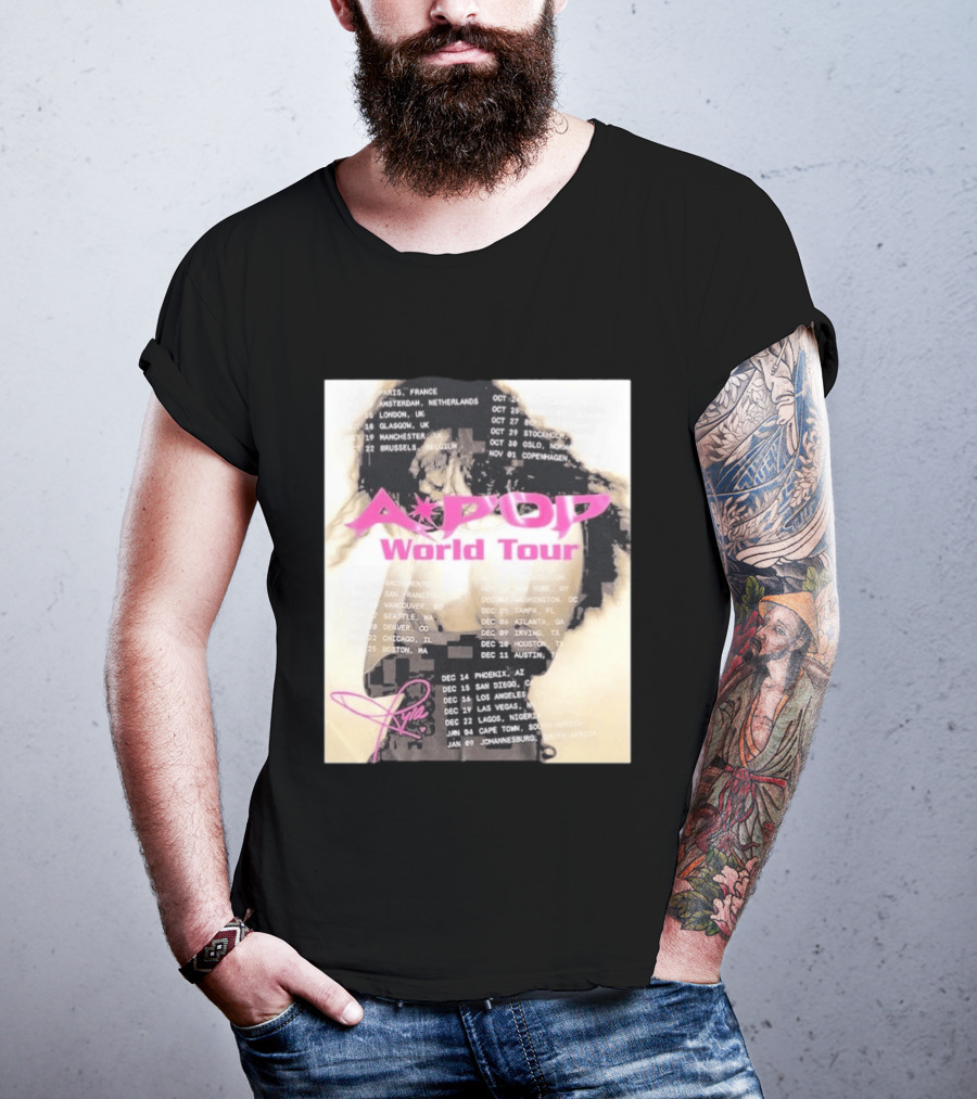 Tyla A Pop World Tour 2026 Paris Amsterdam London Dates And Signature T-Shirt