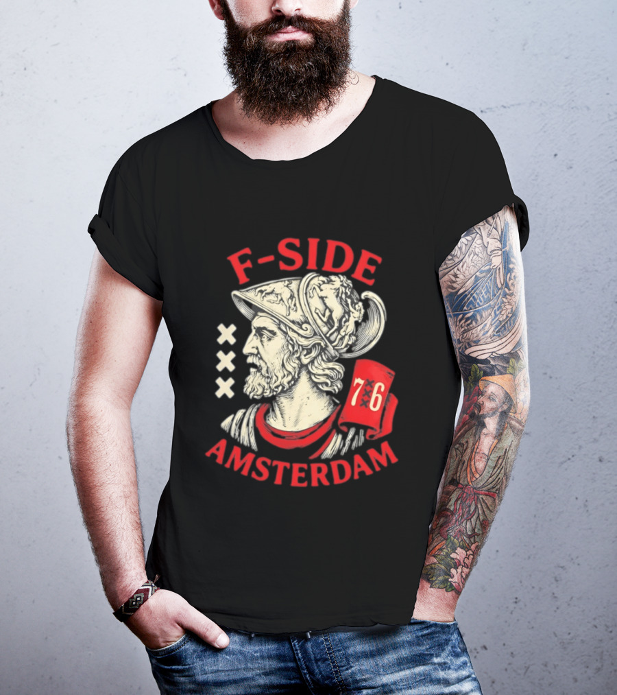 F Side Amsterdam Warrior Helmet 76 T-Shirt